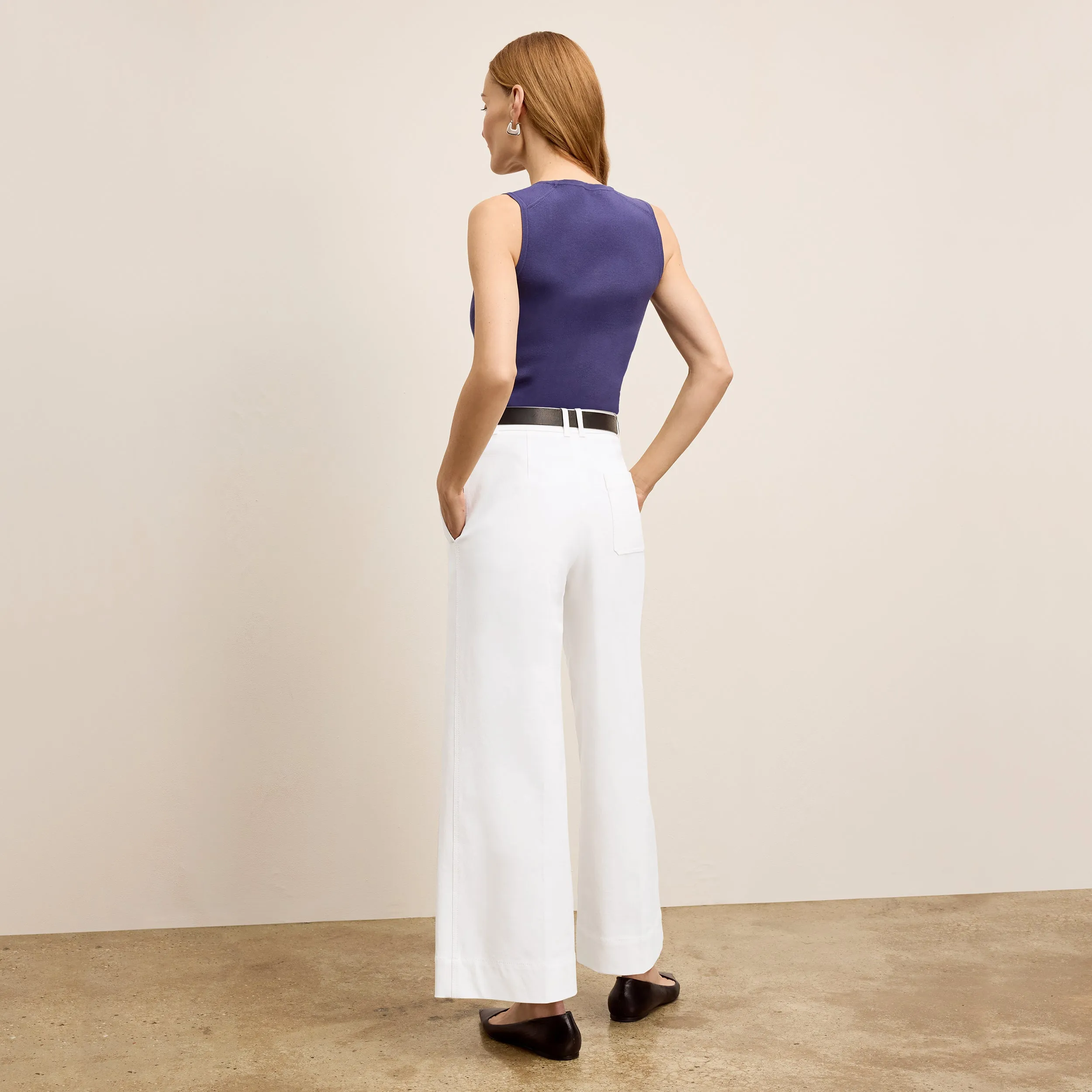 Abby Jean - Eco Better Than Denim :: White Thermal Insulation Tech Drop Shoulder Design