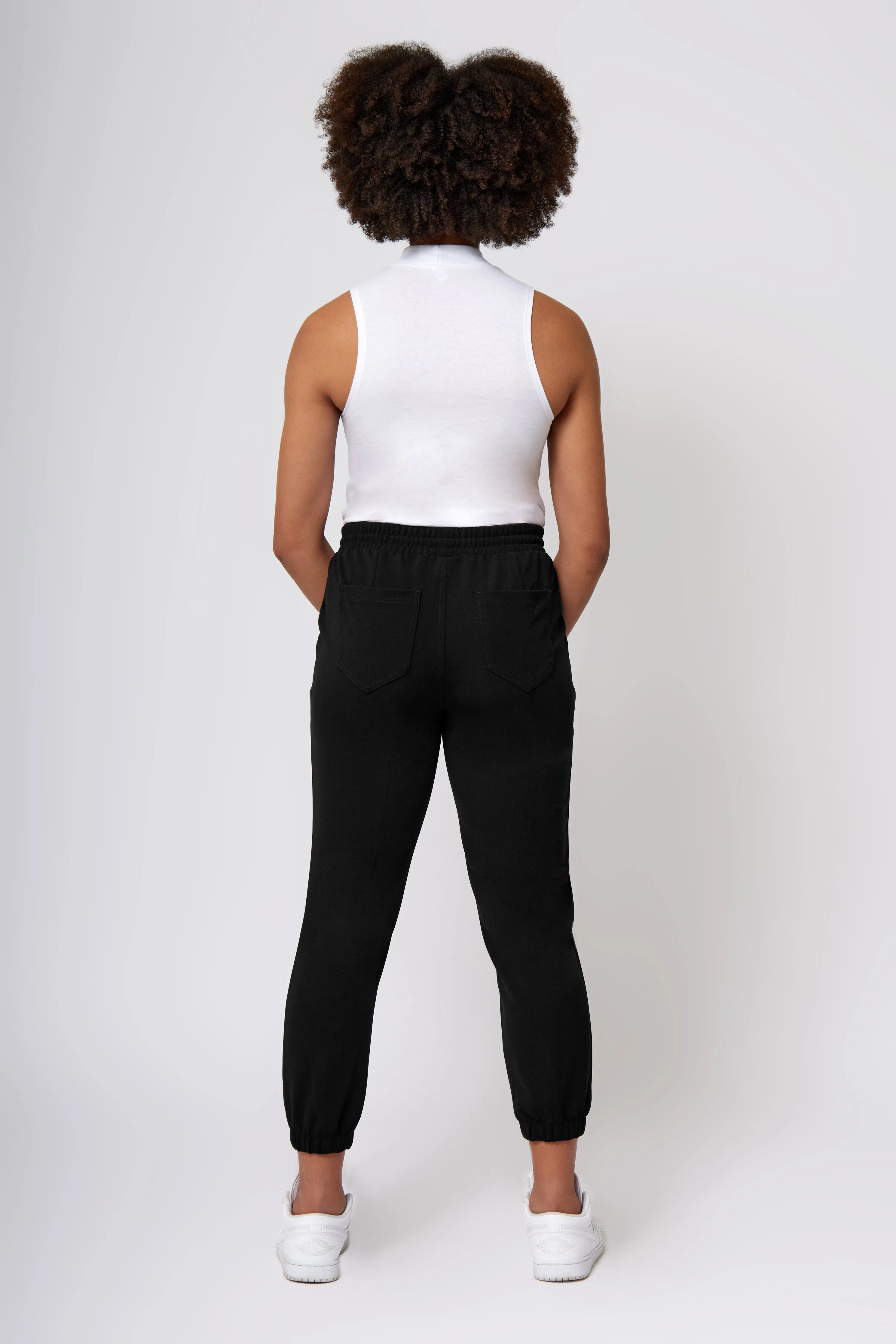Eco Friendly Fabric Knit Crepe Jogger