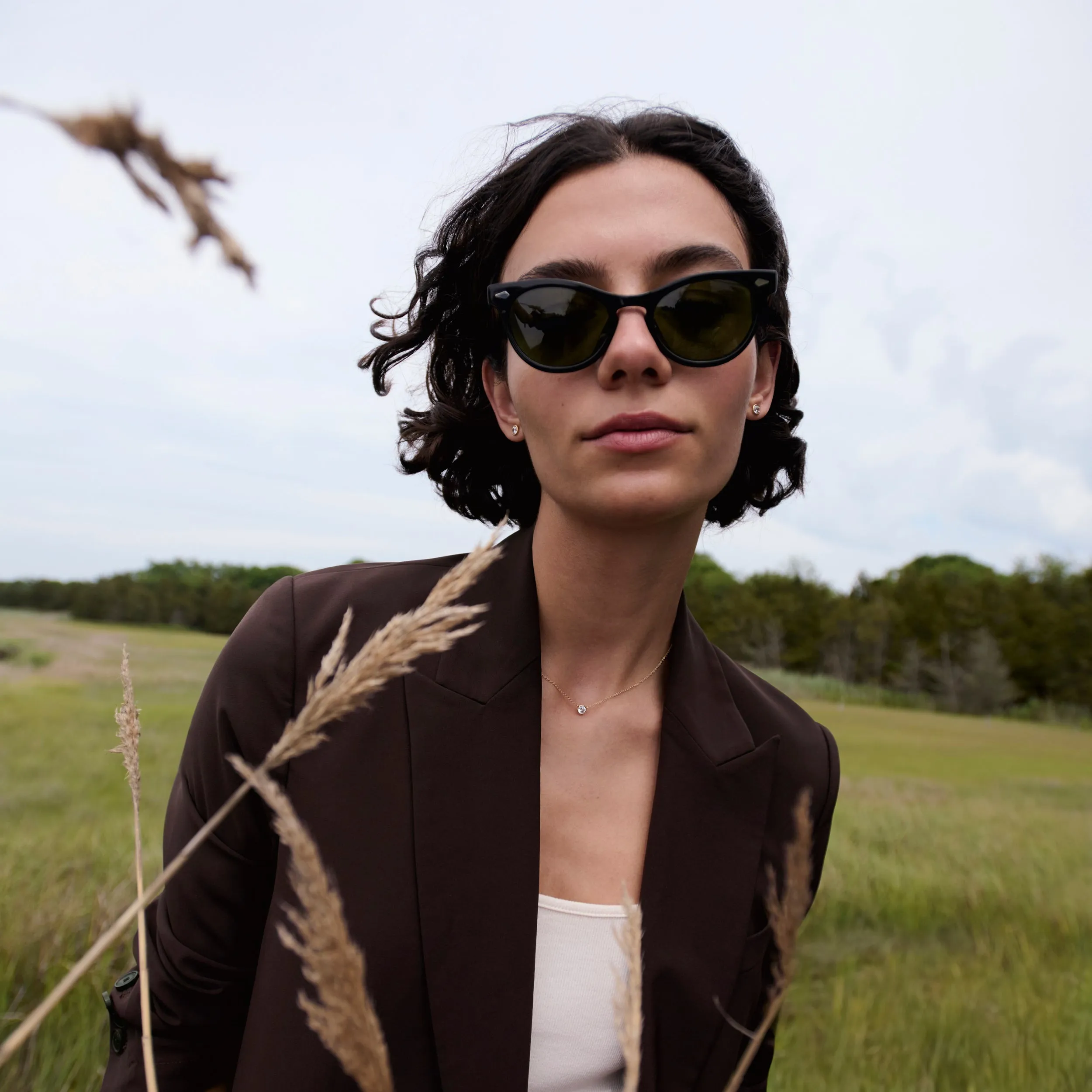 Fitted Blouse O'Hara Boyfriend Blazer - OrigamiTech :: Wine