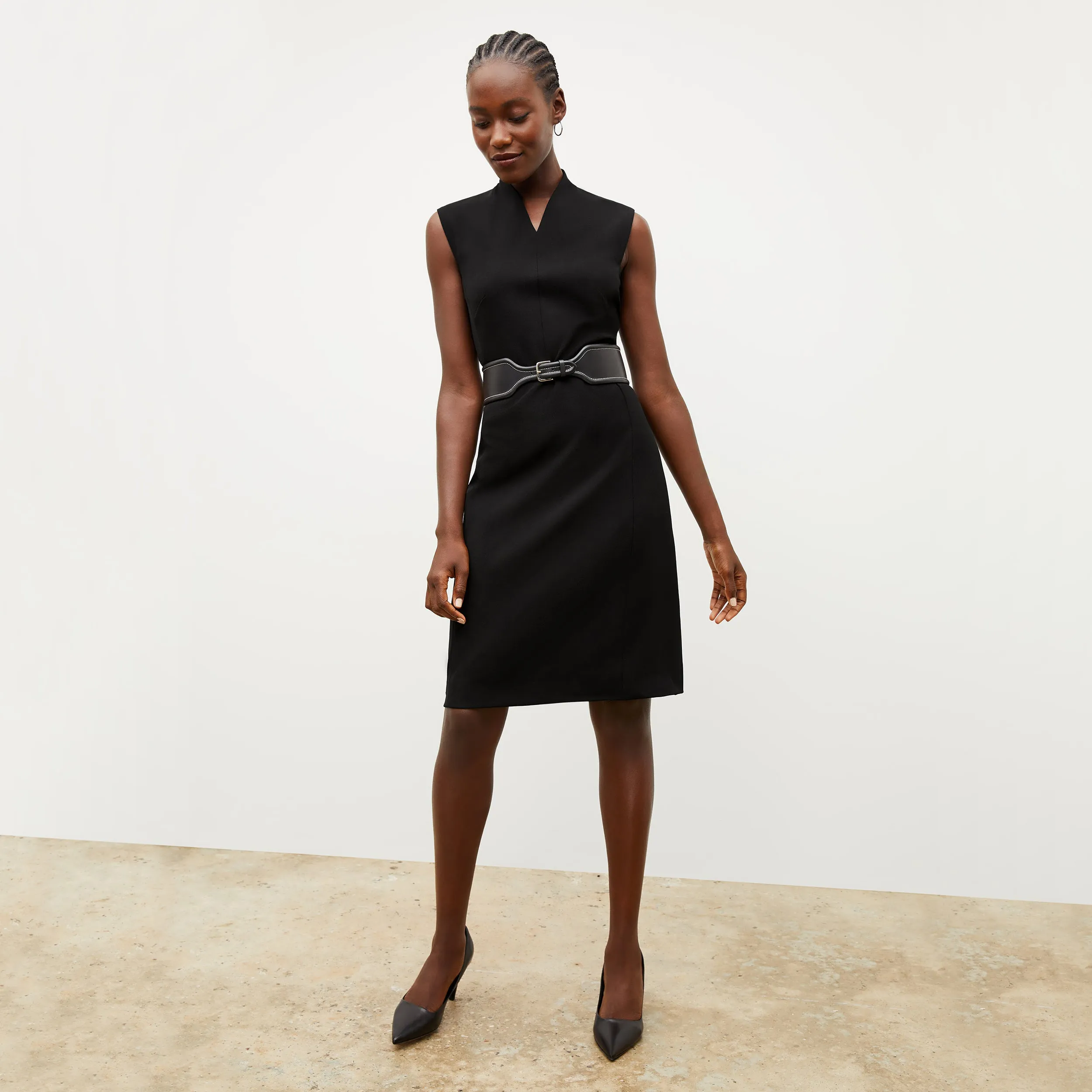 Aditi Dress - Recycled WonderTex :: Black Cozy Wear