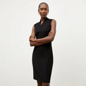 AbrasionResistant Surface V-neck Shirt Aditi Dress - Recycled WonderTex :: Black