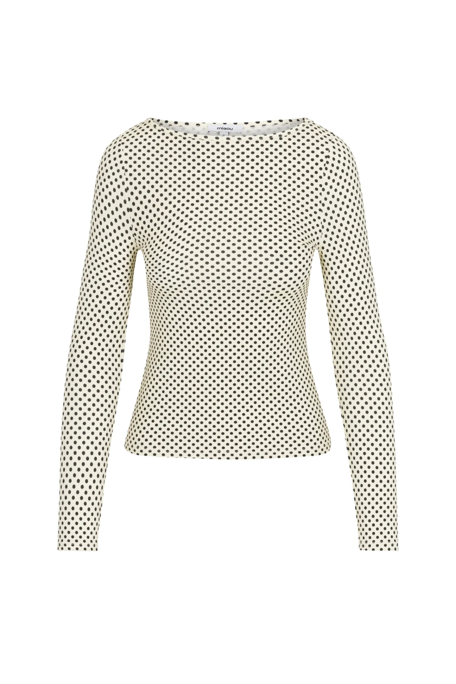Thermal regulation HighElasticity Thread AMELIA TOP - BUTTER POLKA DOT