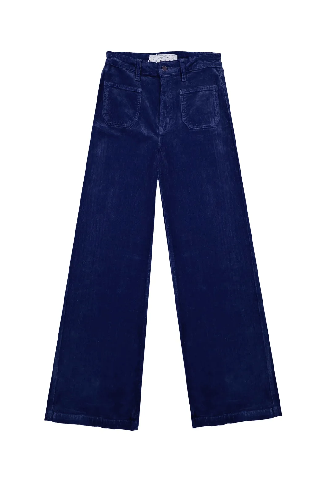 High Rise Sailor Cords - Navy elastic waistband All-day Comfort