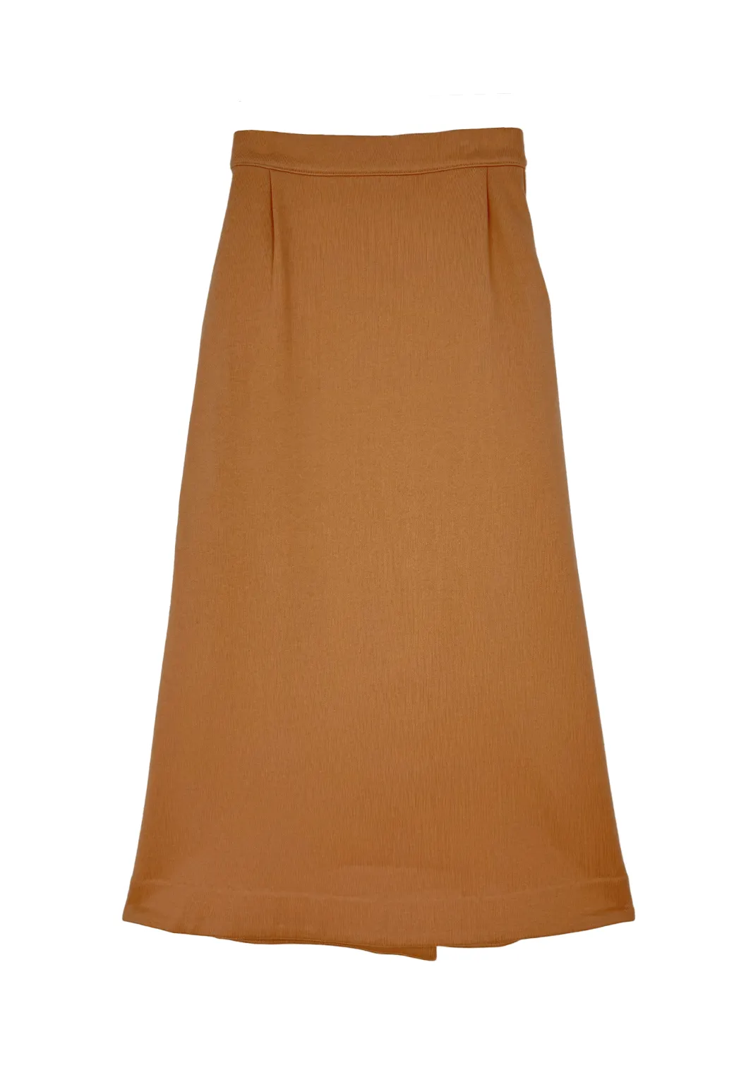 Minimal Edge SAMPLE - Hostess Skirt - Caramel Knit
