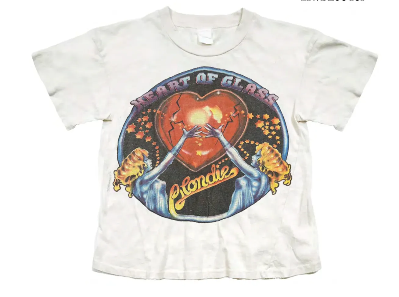 NonIrritating Stitching Casual Sweater MADEWORN HEART OF GLASS GRAPHIC TEE