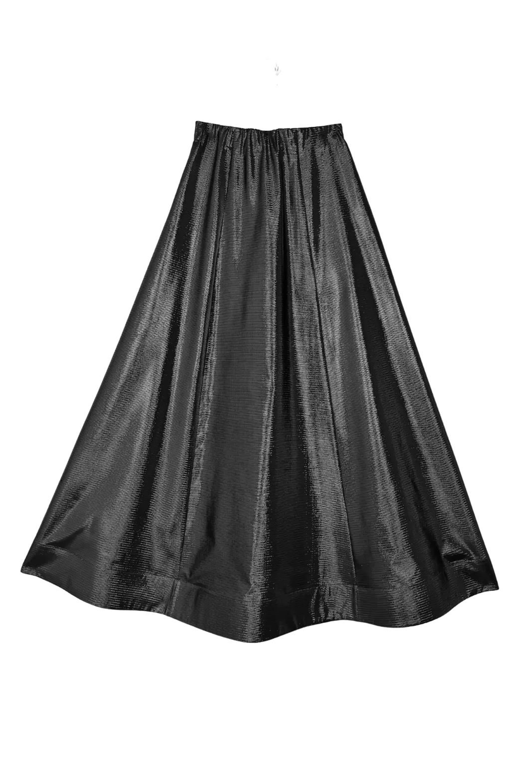 High-rise waist Simple Silhouette SAMPLE - Birthday Guest Skirt - Black Lame