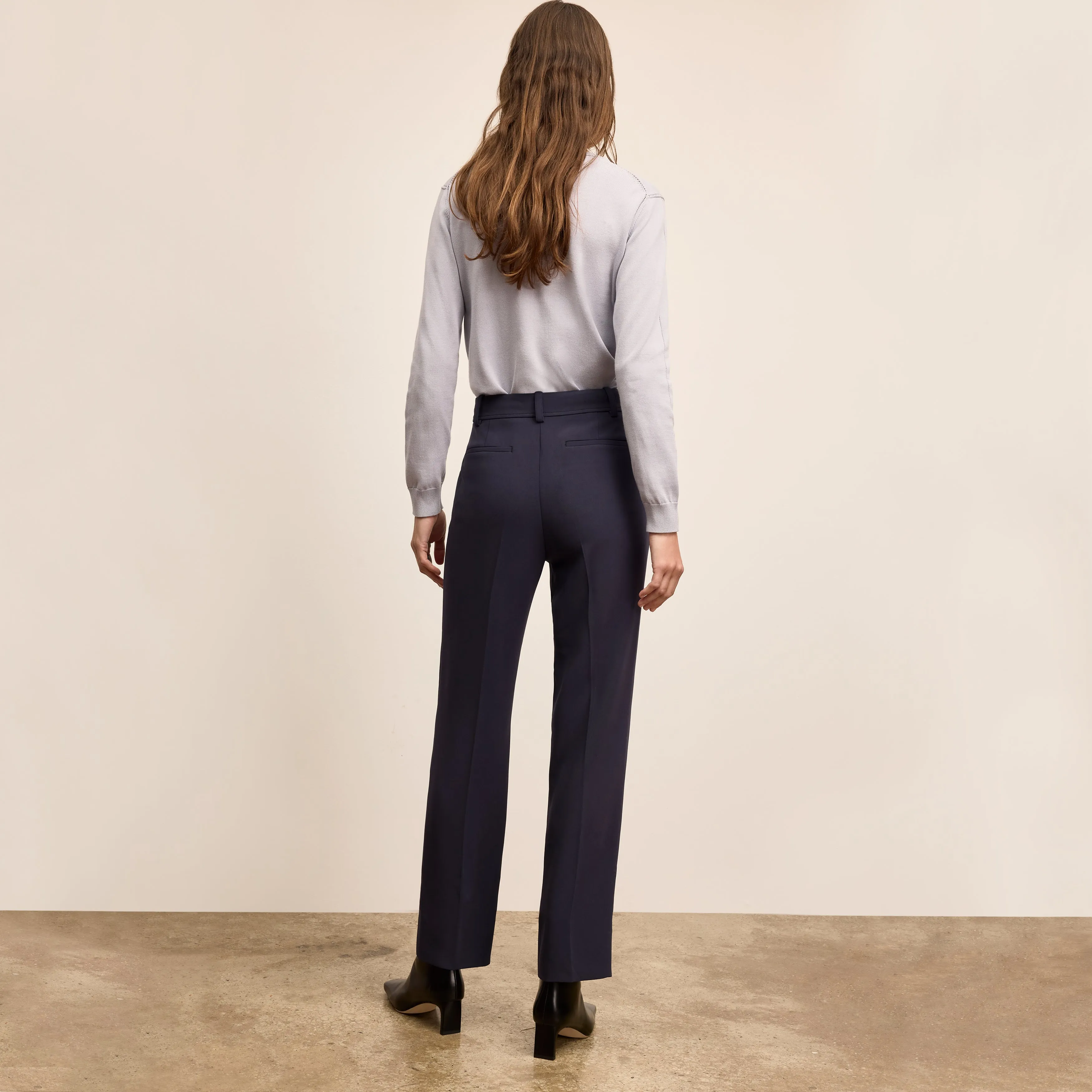 PolishedFinish HighCollar Design Mel Pointelle Cardigan - Cotton Silk Knit :: Powder Blue