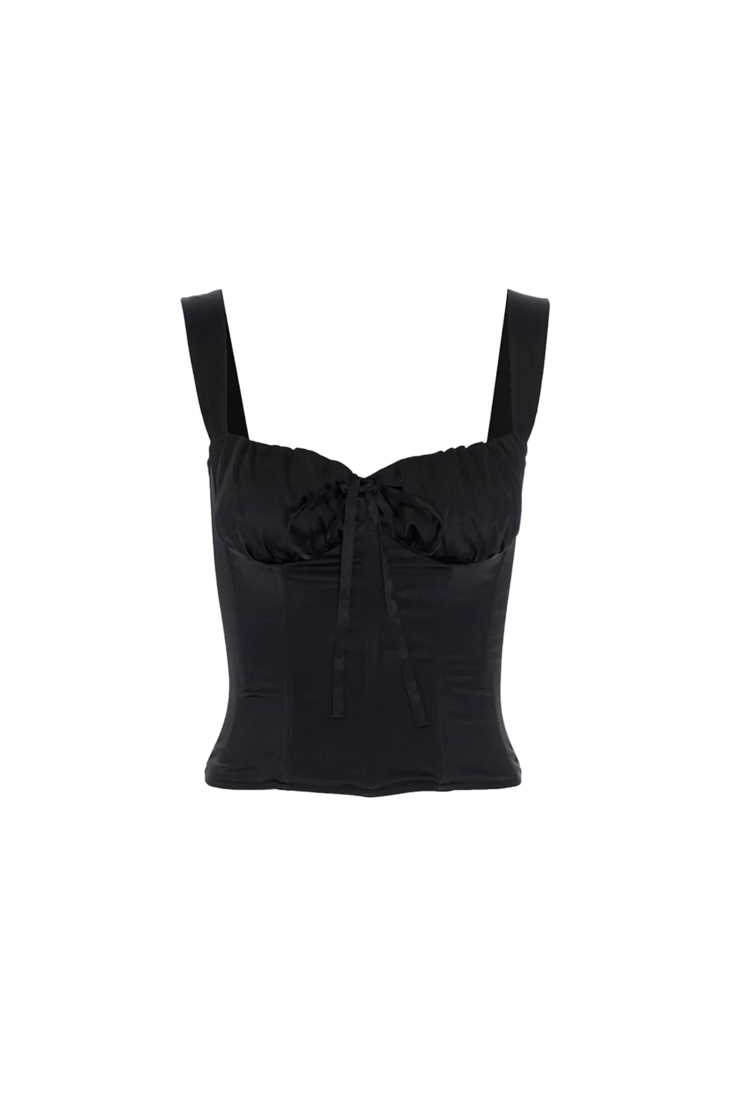 ZeroWaste Construction Relaxed Design AGNES CORSET - BLACK