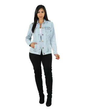 Dream Denim Oversized Jacket Flexible Cuffs