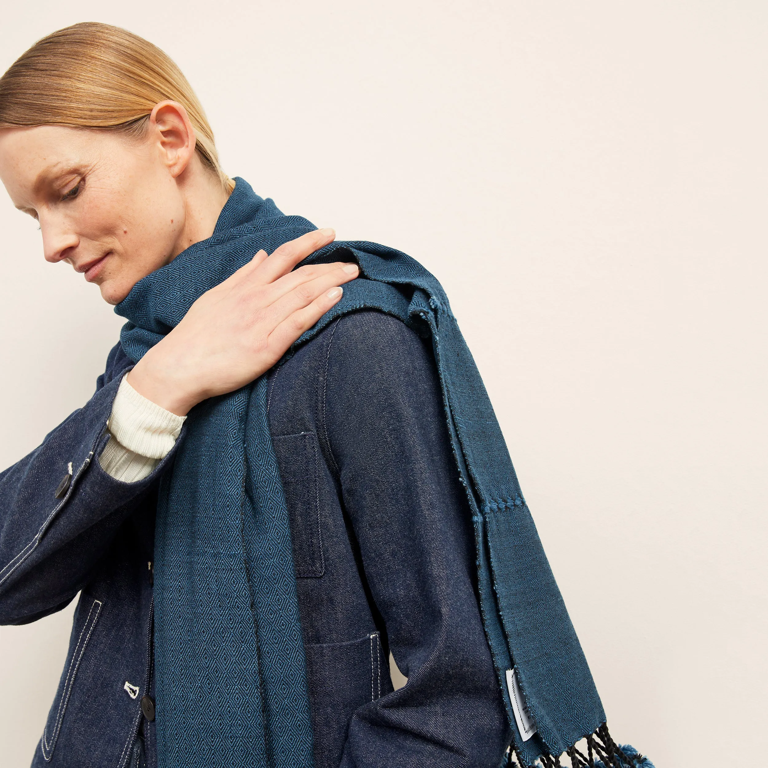 GarmentWashed Softness Laos Scarf :: Evening Sky