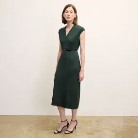 Vienna Sheath Dress - Recycled WonderTex :: Dark Emerald ArticulatedElbowShaping