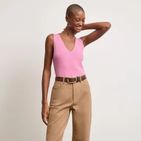 Alecia V-Neck Tank - Eco 365Knit :: Lotus SoftTouch Finish City Style