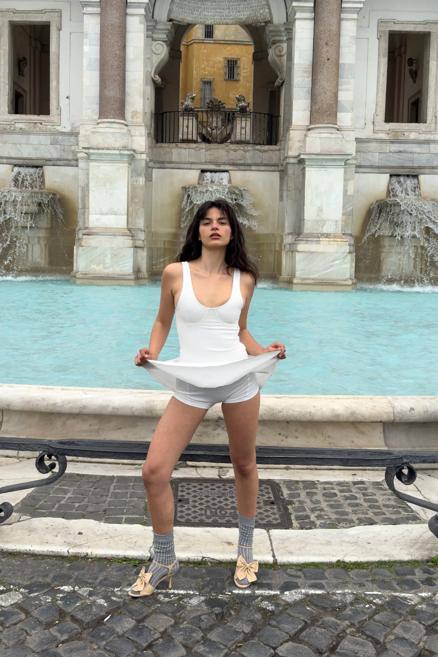 ALICE DRESS - WHITE ReinforcedHems