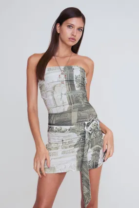 ReinforcedHems FrictionFreeNeckline ALISHA DRESS - EMBLEM PRINT