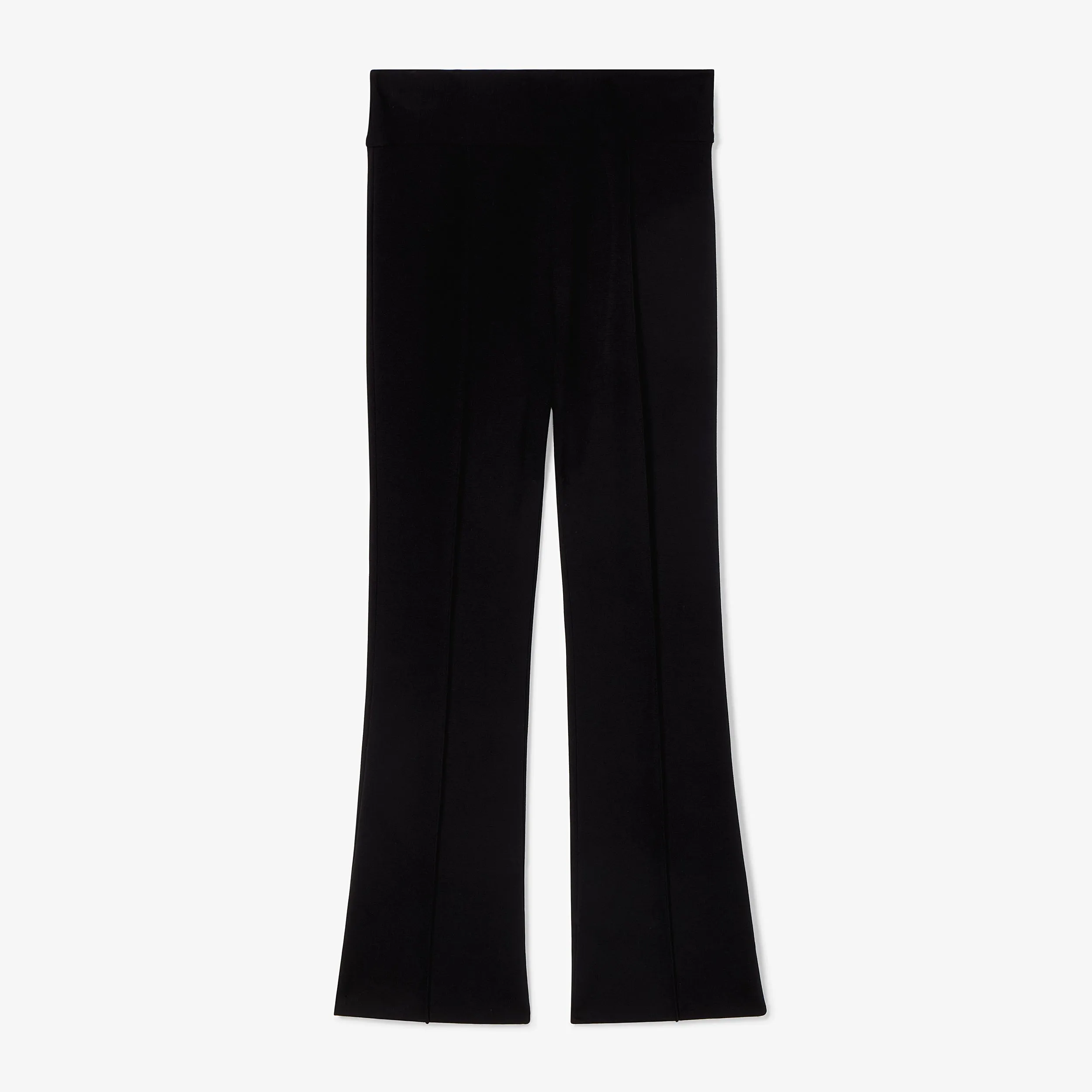 Allyn Kick Flare Pant - Butter Ponte :: Black Versatile Layering Piece High Durability Material