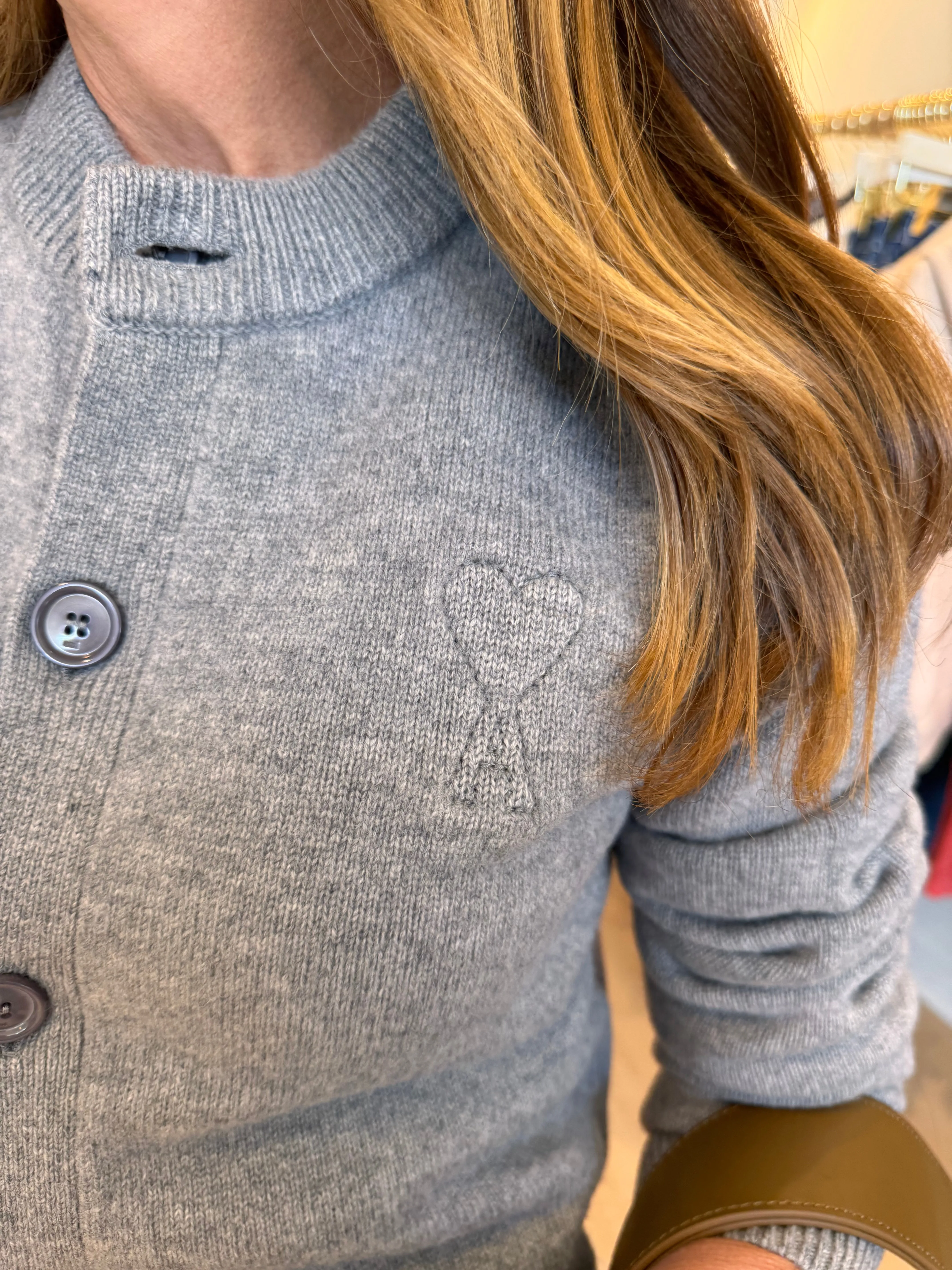 AMI MATIS CARDIGAN Bamboo Derived Material FlexibleCuffs