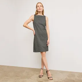 Joanie Shift Dress - Knit Suiting :: Classic Check Ribbed Knit Fabric