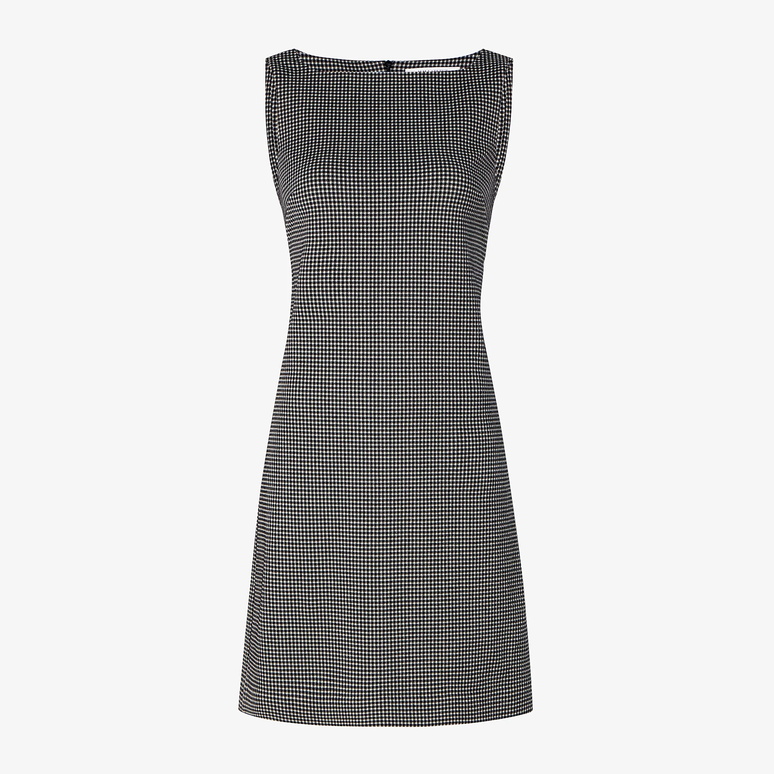 Fade Resistant Coating Joanie Shift Dress - Knit Suiting :: Classic Check