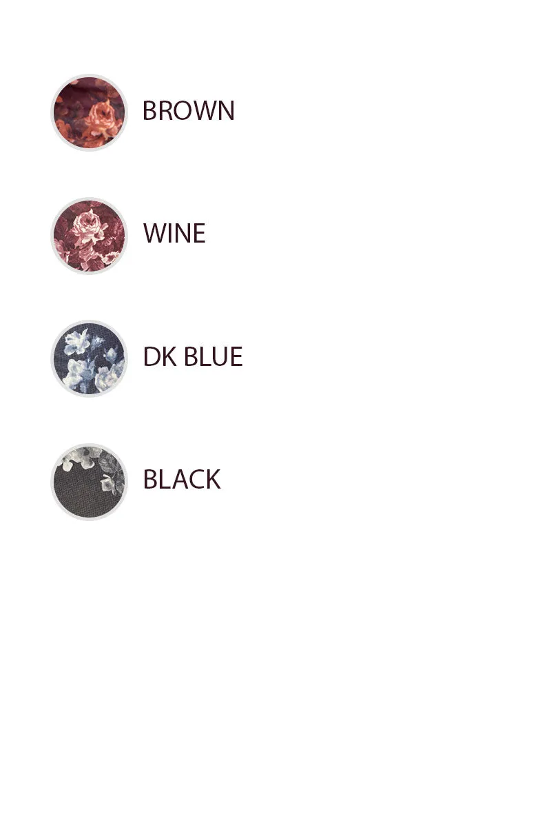 AntiStaticLining Ripstop Reinforcement IT4487S-02 | FLOWER PRINTED MESH BUTTONED V NECK TOP