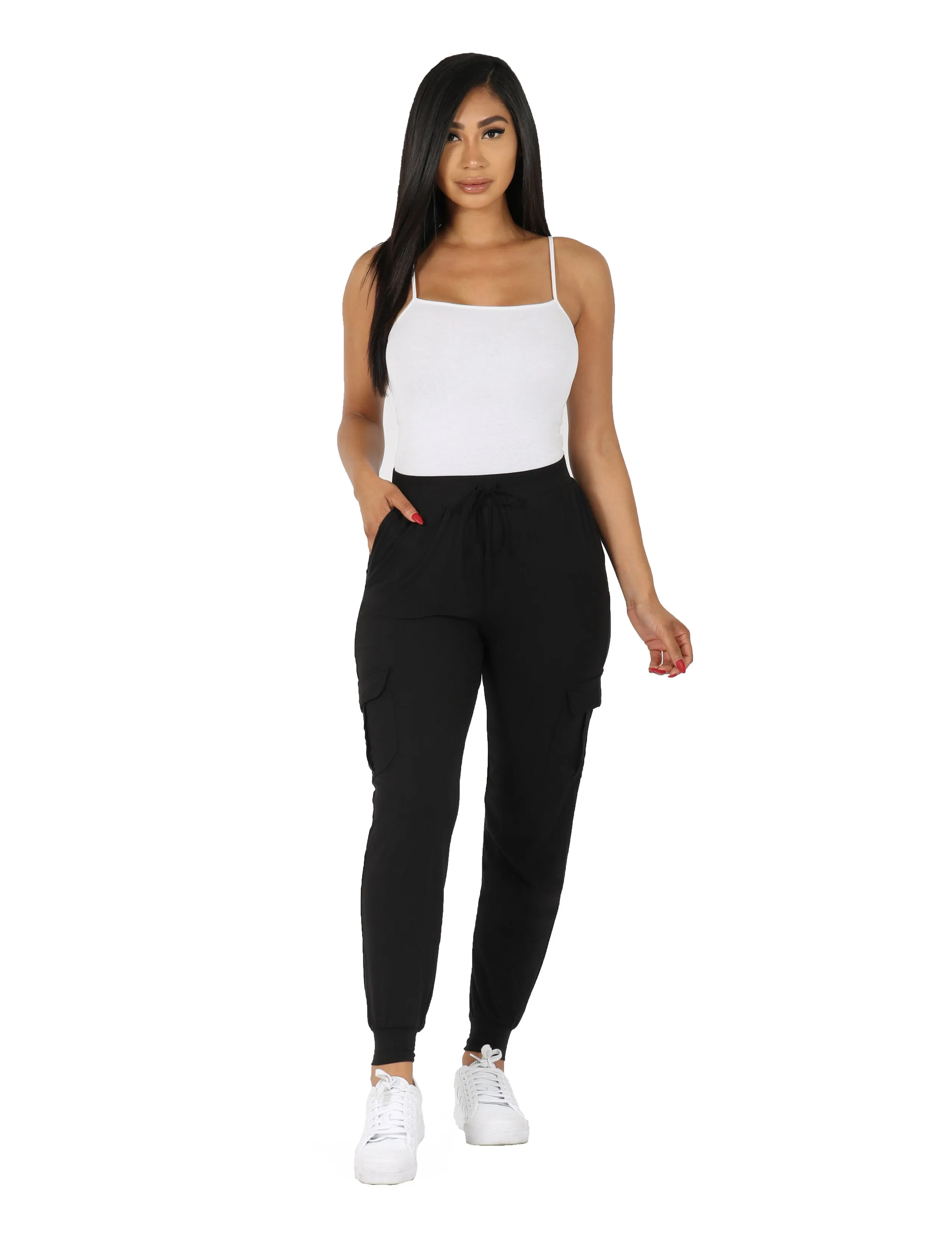 High-waisted fit So Soft Knit Jogger w/ Cargo Pockets