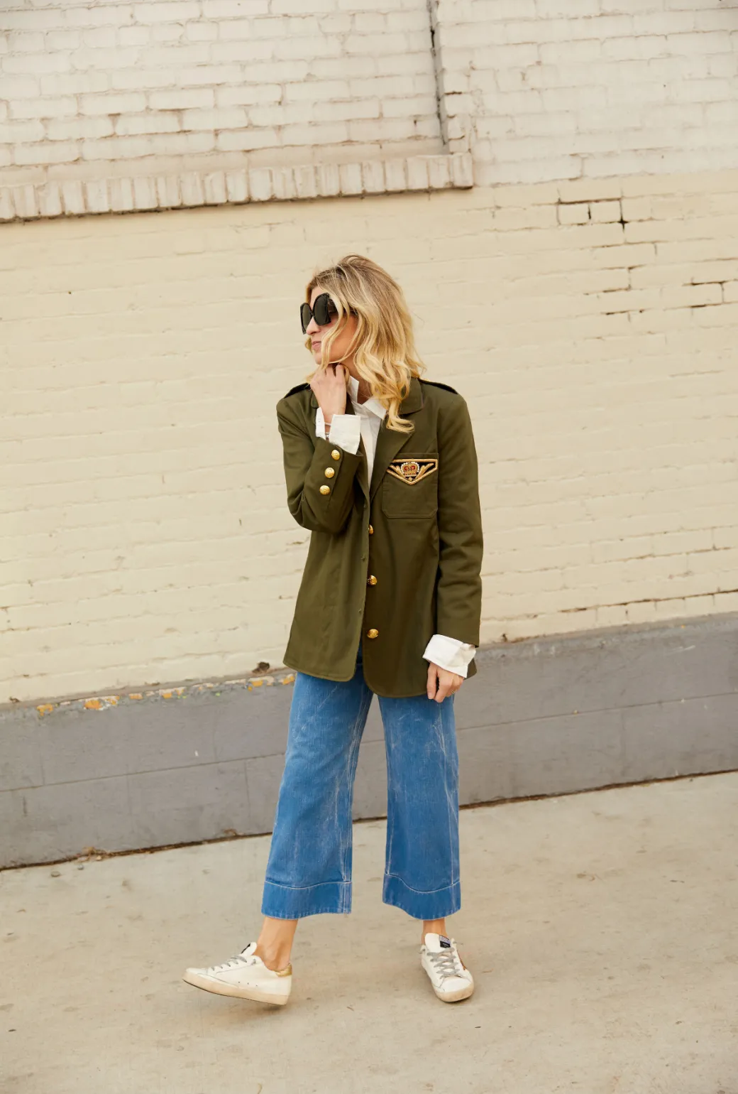 The Military Blazer - Olive Green Minimal Detail Unisex Casual Fit