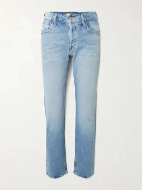 Slim Silhouette Dark wash MOTHER MID RISE HIKER HOVER