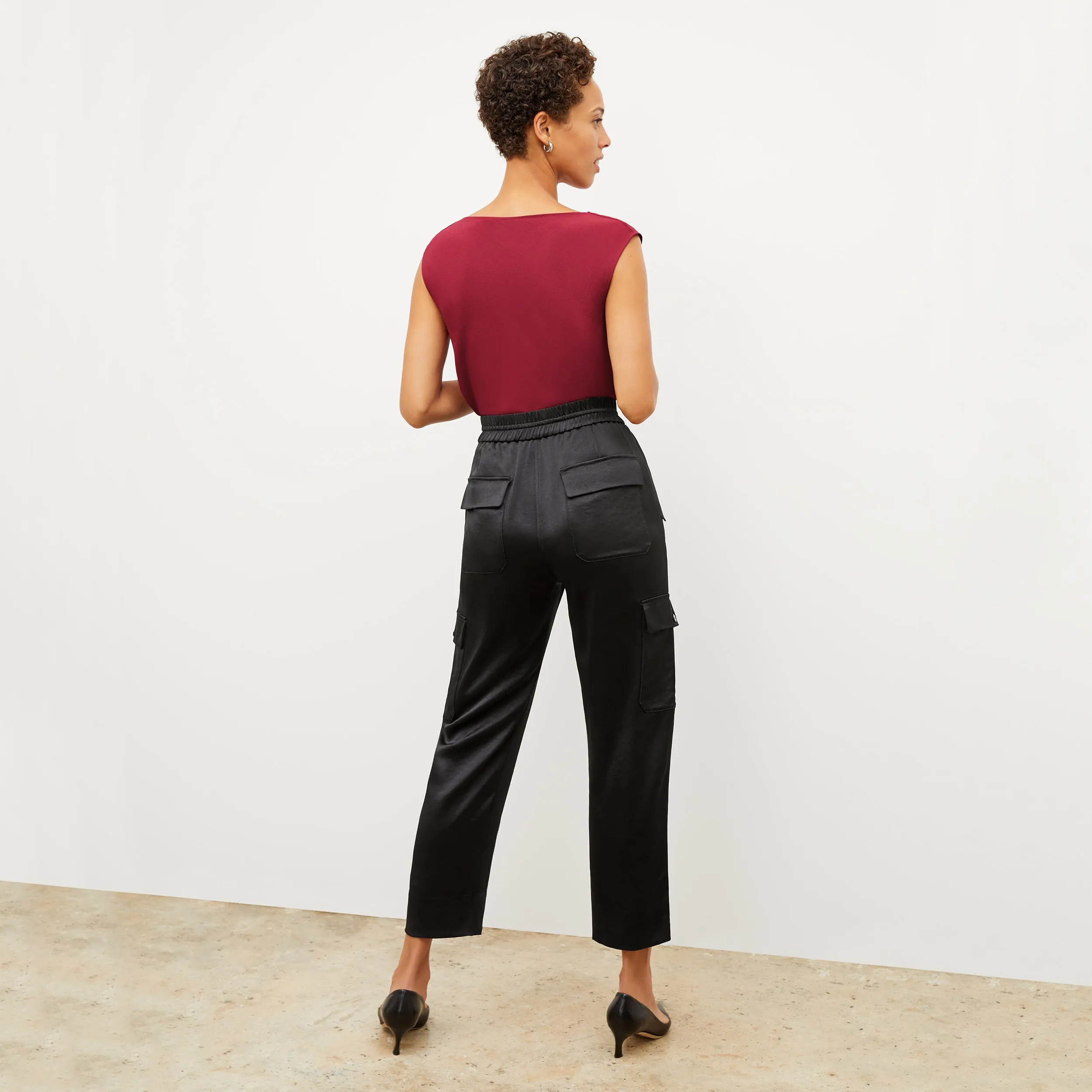 Giana Pant - Everyday Satin :: Black TaglessComfort