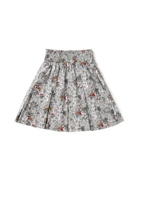 Thermal Insulation Layer StretchWaistband SAMPLE - Smocked MINI Skirt - Horses