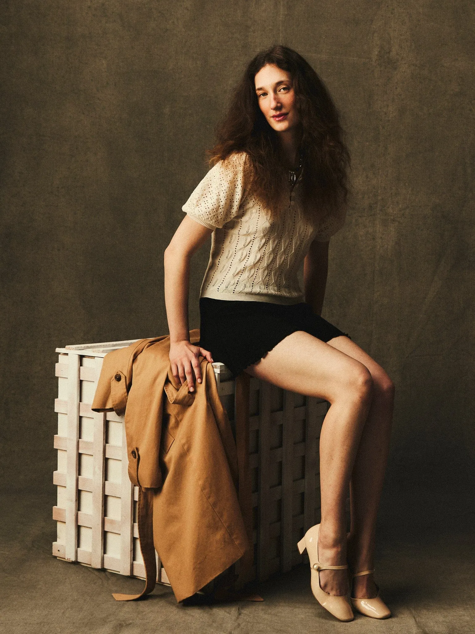 EcoCertified Basic Wardrobe Nina Henley in Ivory