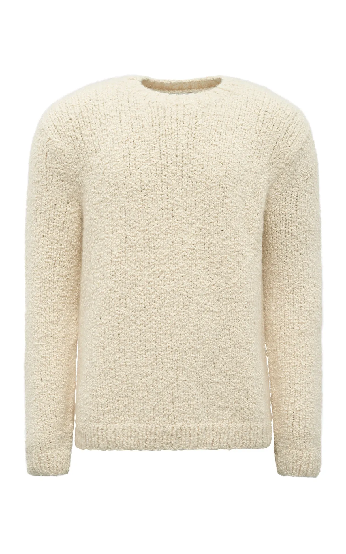 Antiope Knit Sweater in Ivory Cashmere Lightweight