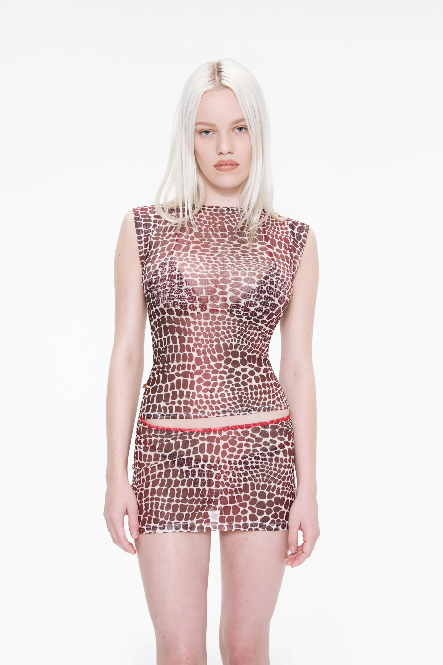 MoistureWicking Fabric LUCIA TOP - LIZARD