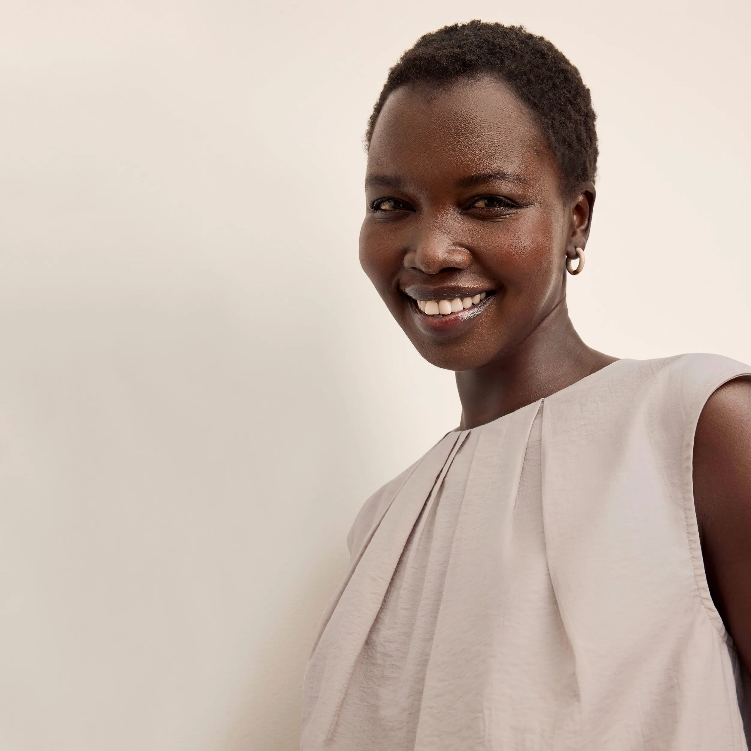 Nika Summer Friday Top - Voile :: Quartz PreWashed Yarn Dyed Stripes