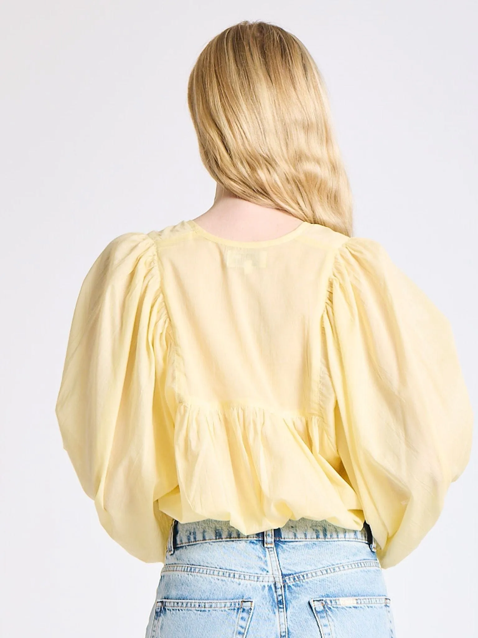 RelaxedFit Lightweight Fabric Charlie Top in Buttercream