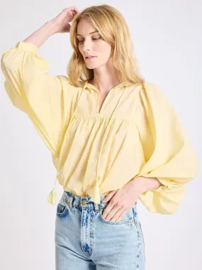 Charlie Top in Buttercream YarnDye Technique