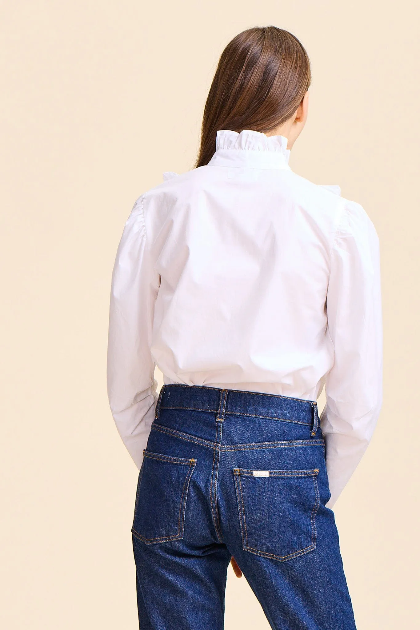 Jolie Top in White stain resistant coating