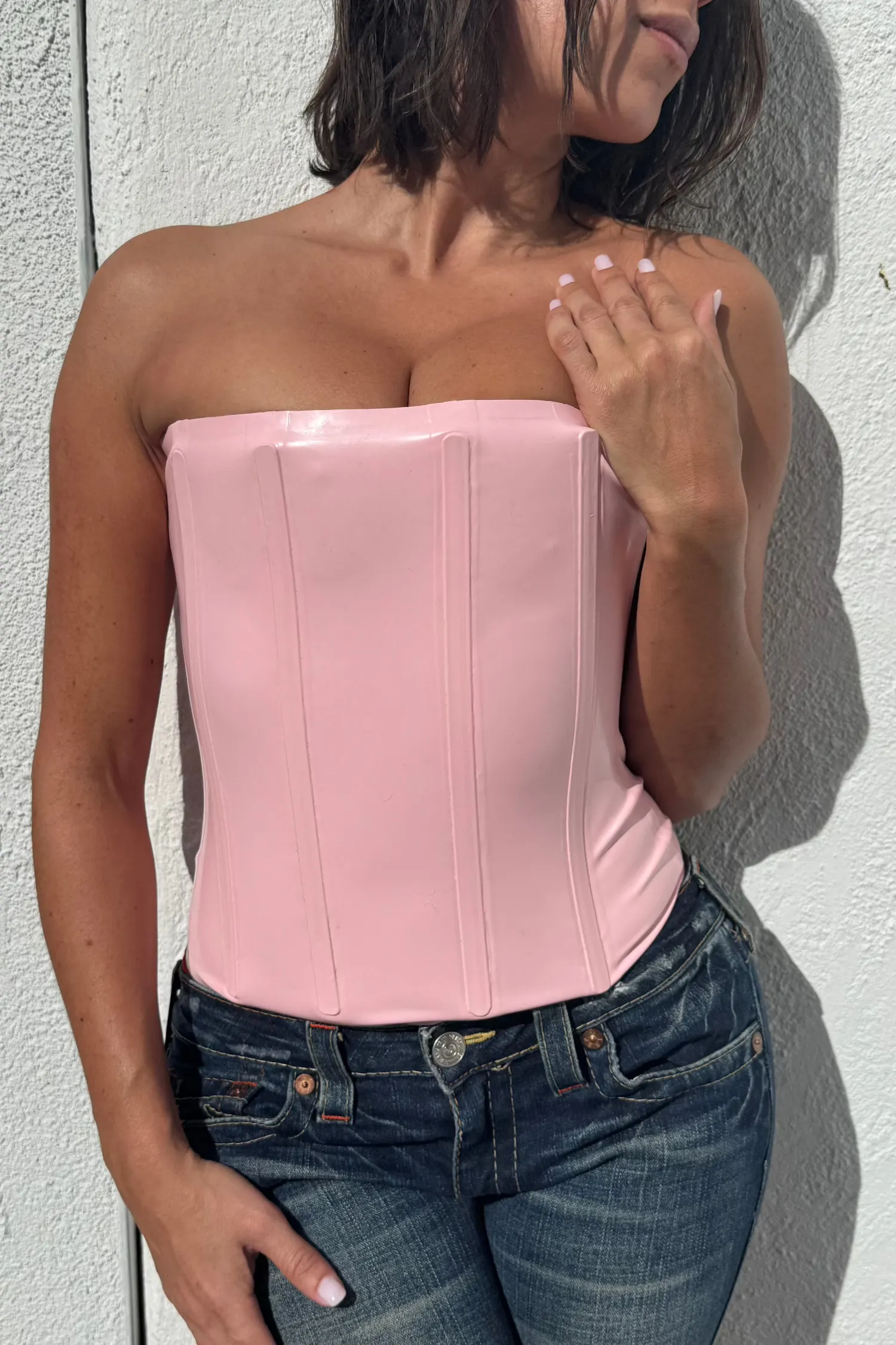 LIBRA CORSET - CANDY LATEX Flexible Ribbing Modern Design