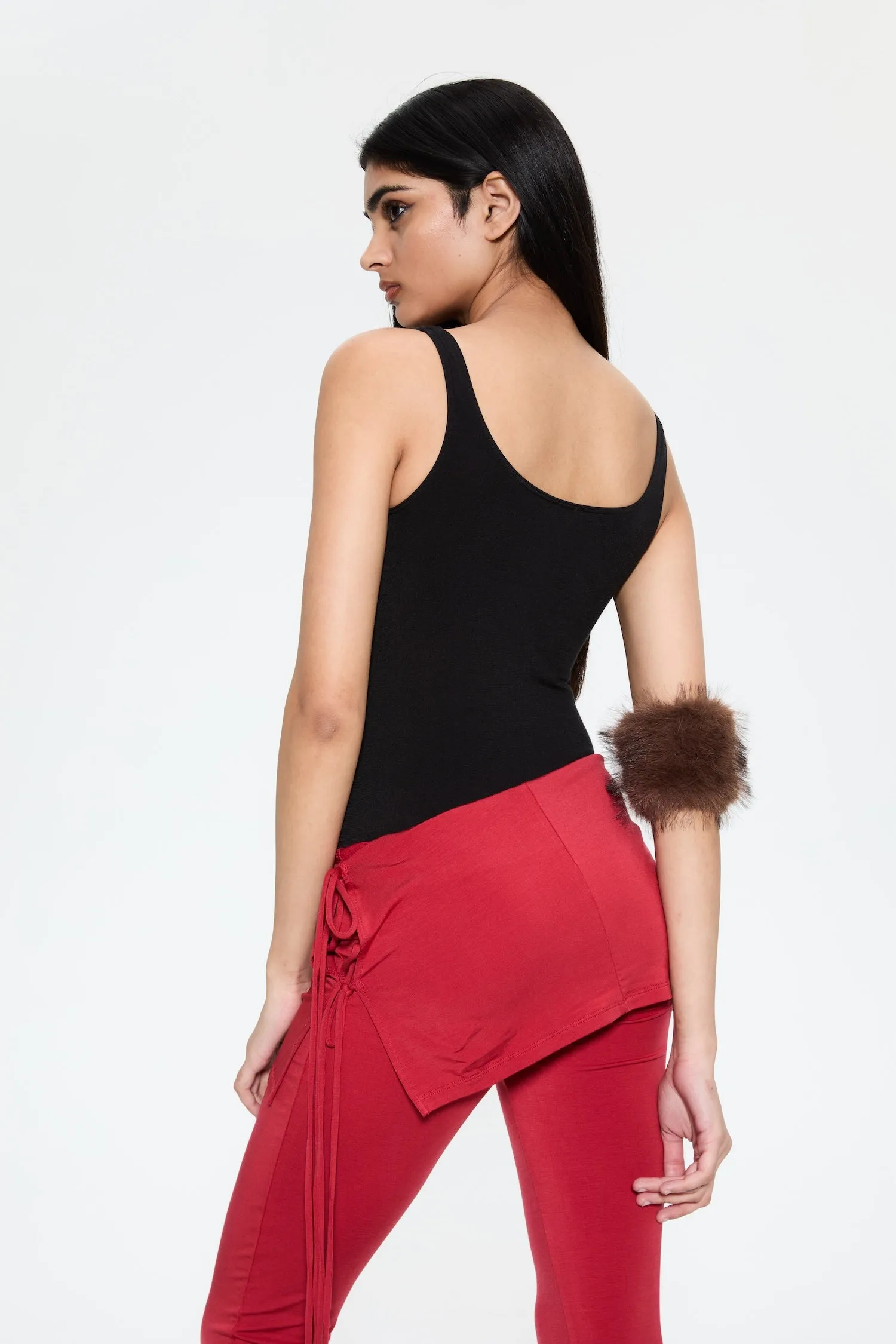 Loose Tee Convertible Neckline KALI PANT - BURGUNDY