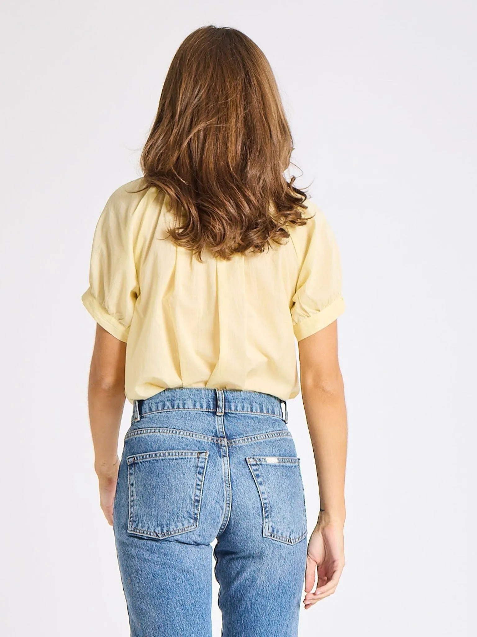 Naomi Top in Buttercream HighStretchElastic