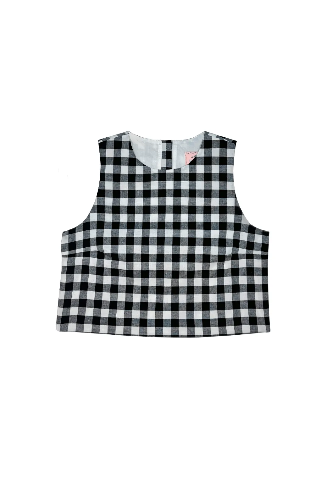 Audrey Top - Black & White Gingham AllPurposeWear Breathable Construction