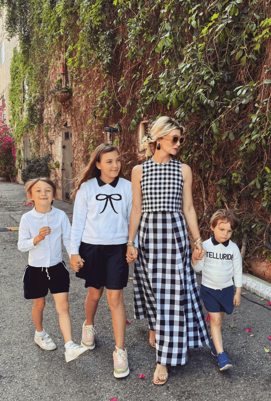 TearResistant Audrey Top - Black & White Gingham