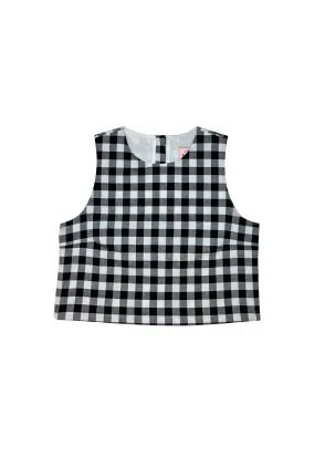 Audrey Top - Black & White Gingham AllPurposeWear Breathable Construction