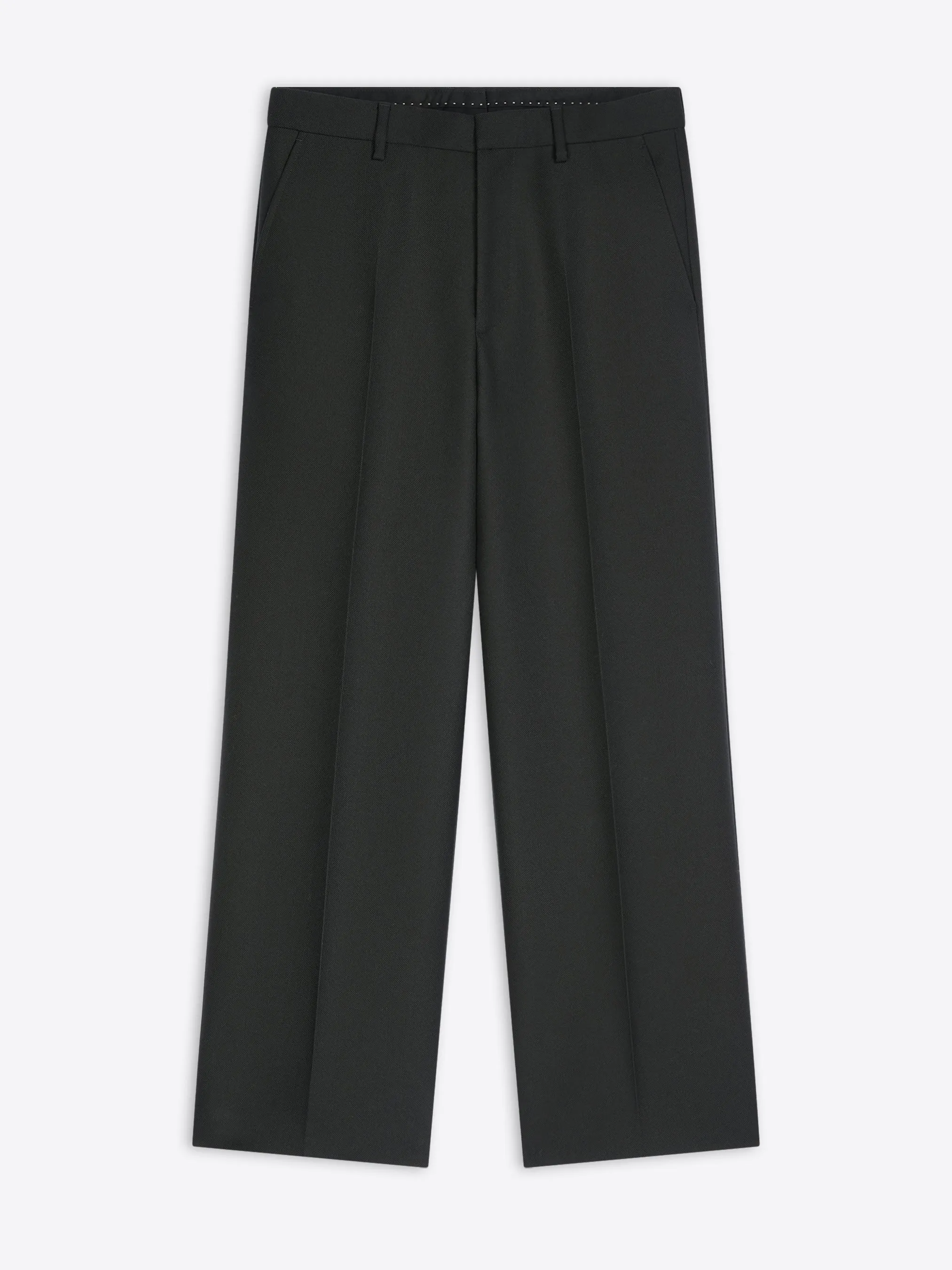 Cropped wool pants Slim-fit tailored suit