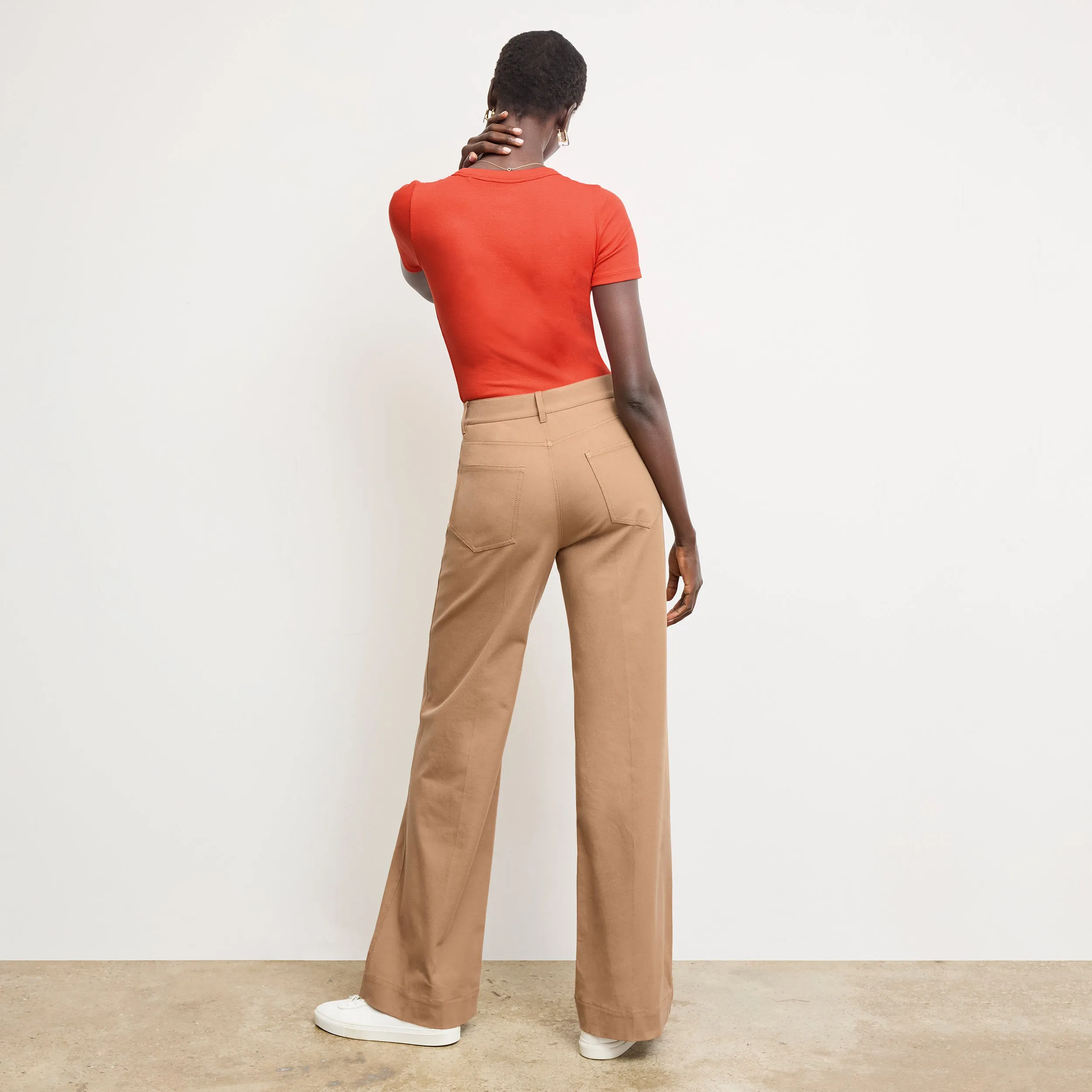 Avi Scoopneck T-Shirt - Organic Ribbed Pima Cotton :: Marmalade Sporty T-shirt