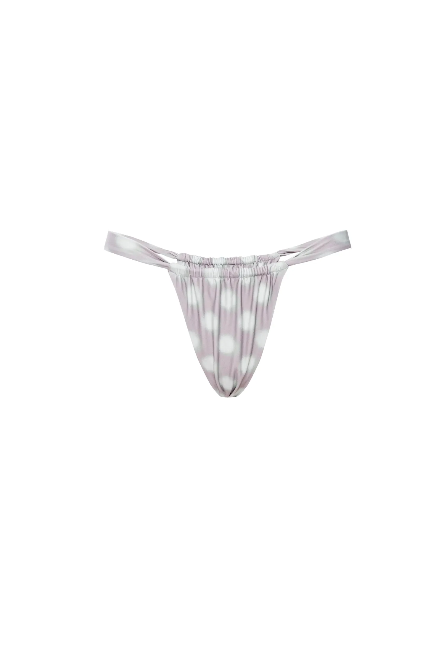 Soft Elastic Edging BALI BIKINI BOTTOM - MINT BLURRED DOT