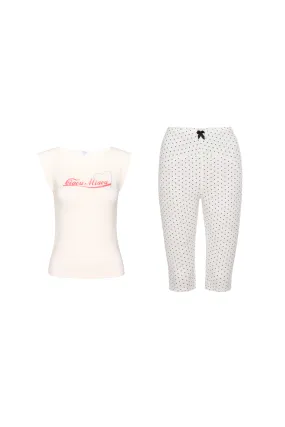 Flexible Knit Blend LongWearingComfort LUCIA TOP   JANE SHORT - CIAOU MIAOU