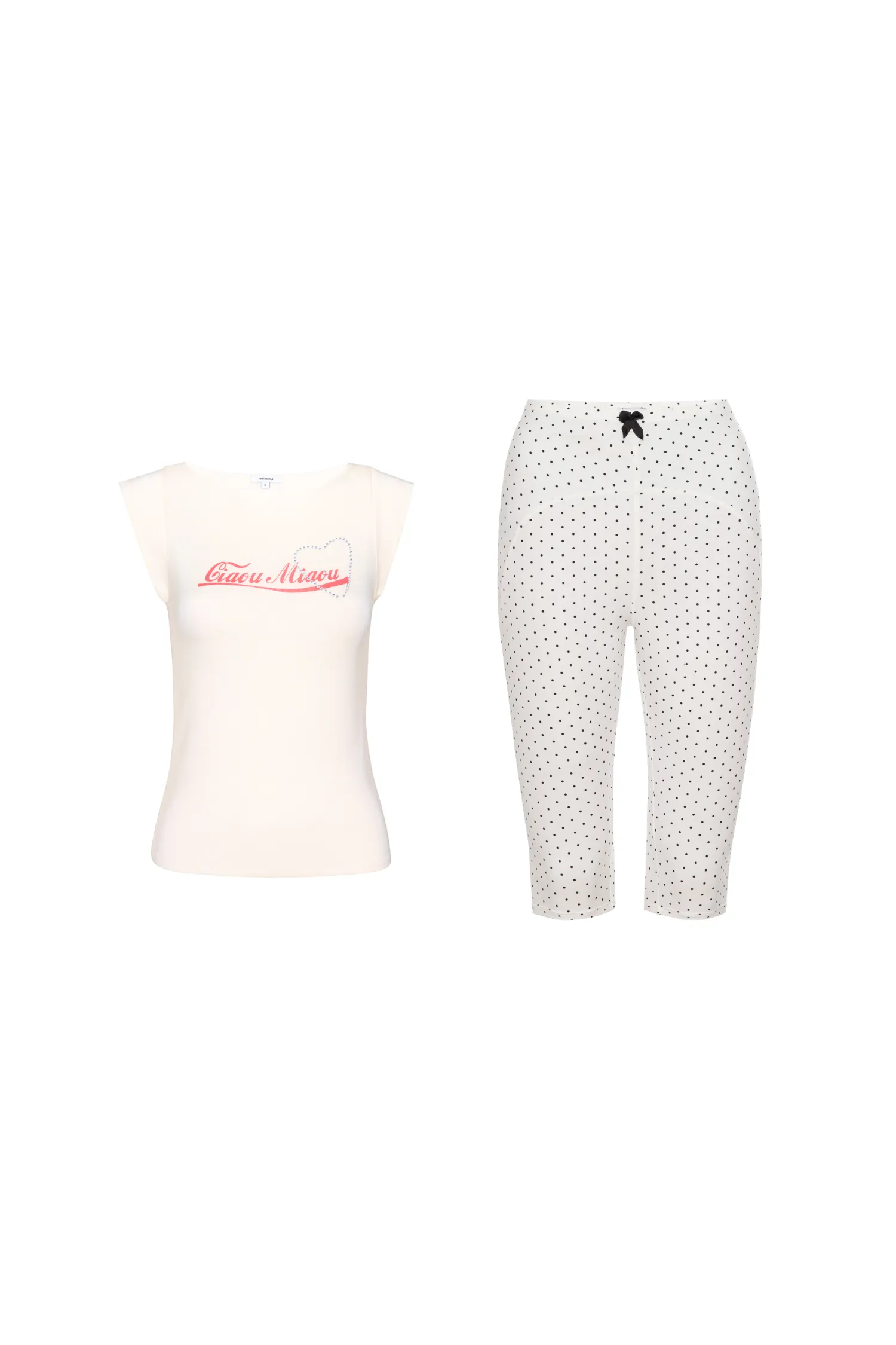 WeightedHem LUCIA TOP   JANE SHORT - CIAOU MIAOU