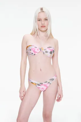 Wrinkle Resistant Weave BASTIA BIKINI TOP - NEON FLORAL