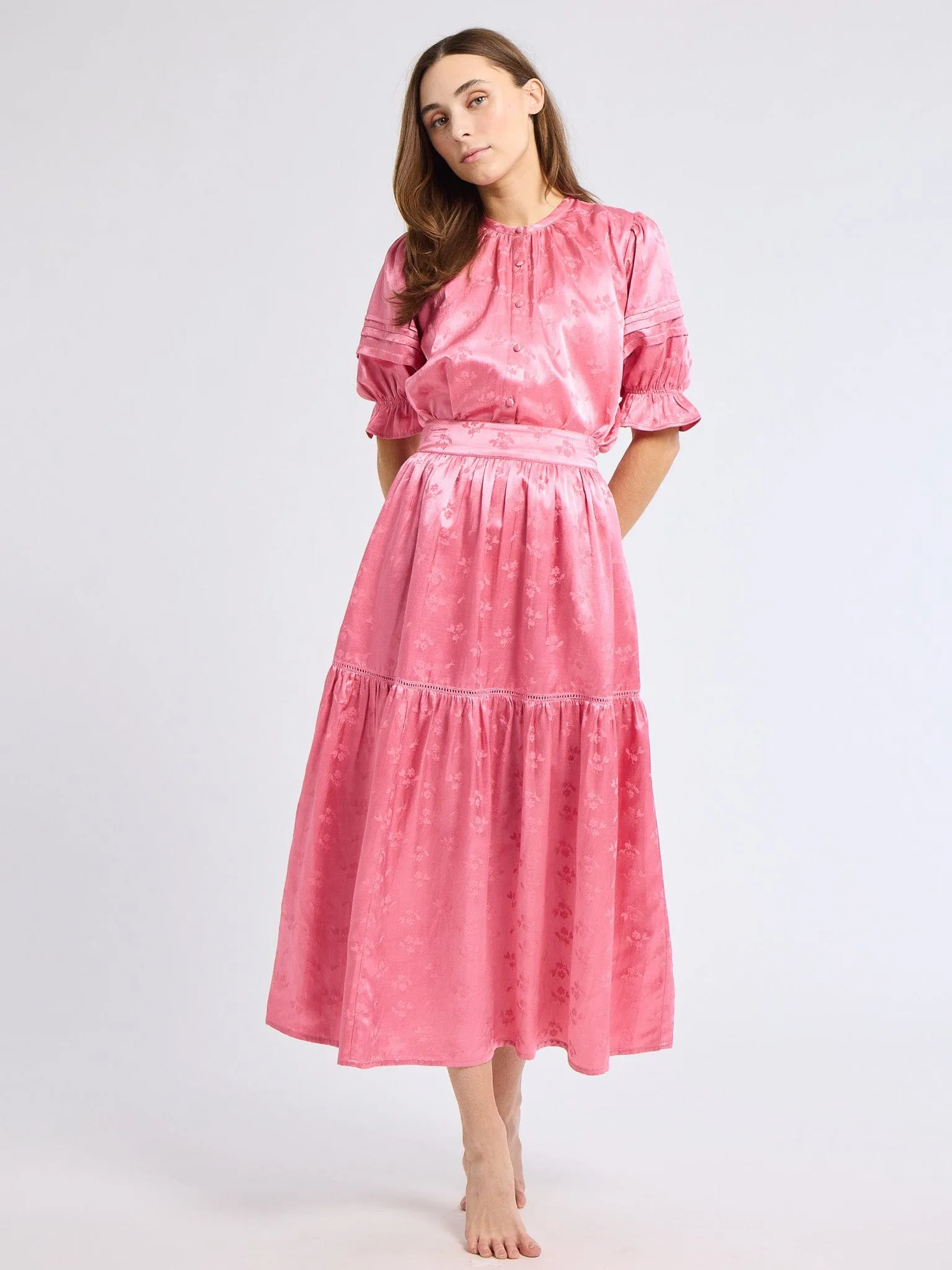 Betty Skirt in Geranium Chafe Resistant