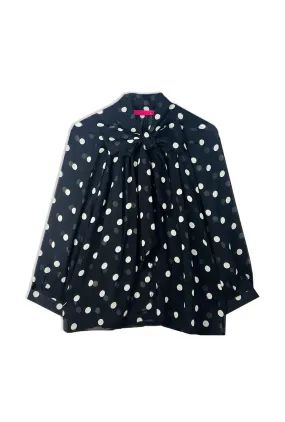 Big Bow Blouse - Polkadots Moisture wicking Versatile Wear