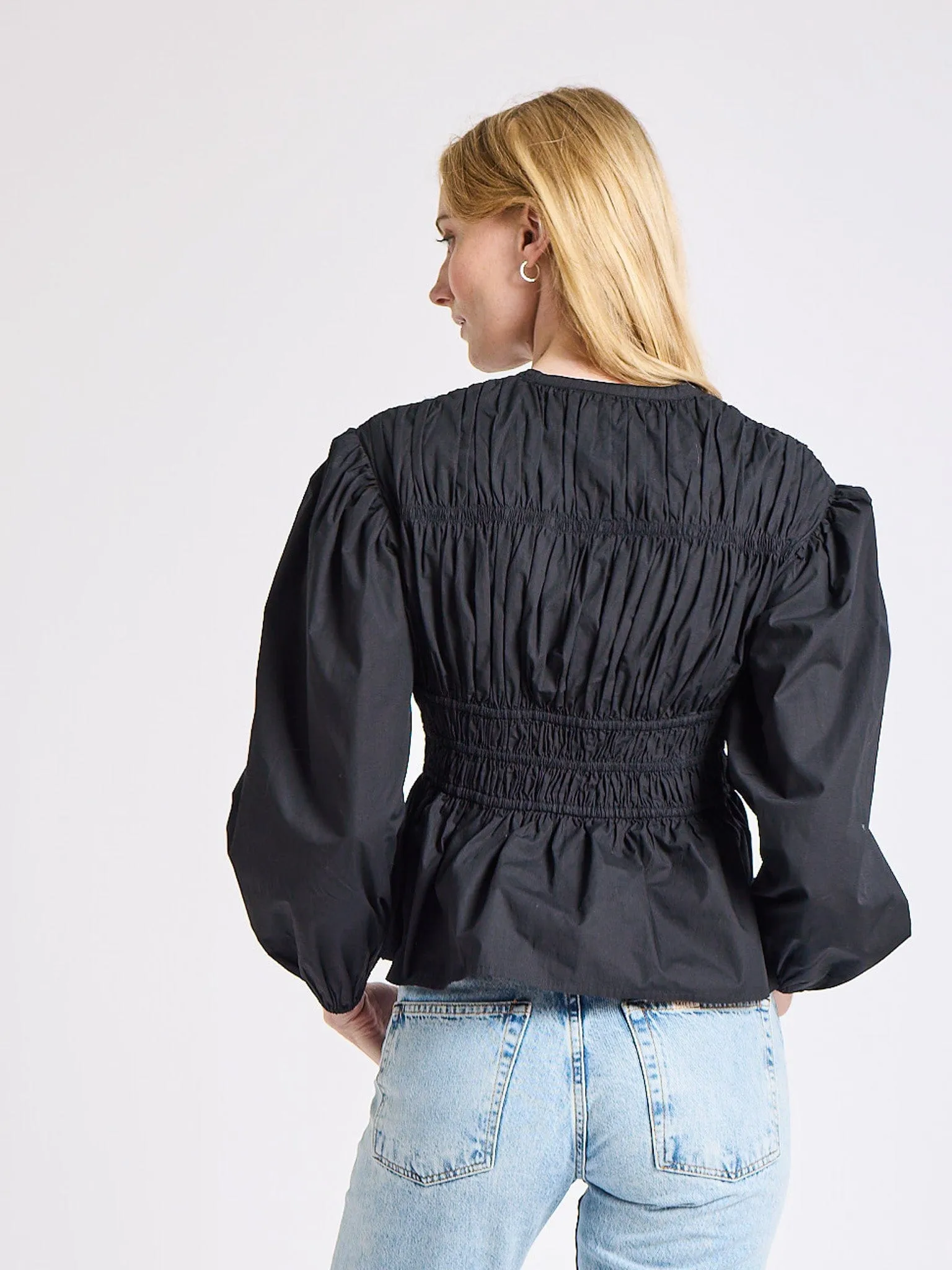 Ella Top in Black UV Protective Layer Reinforced Shoulders